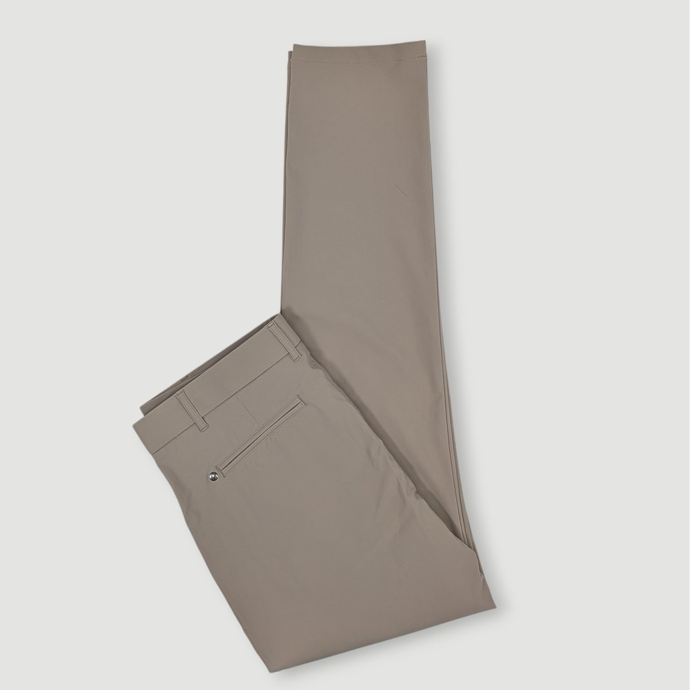 Greyson Montauk Pants Mens 34x32 Tan Performance Golf Trousers Casual Athleisure